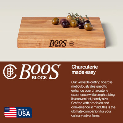 John Boos Chop N Slice Maple Wood Edge Grain Cutting Board, 10"x10"x1" (Used) - VMInnovations