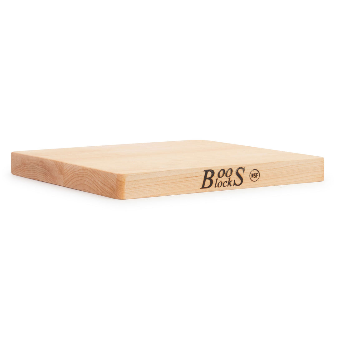 John Boos Chop N Slice Small Maple Wood Edge Grain Cutting Board, 10" x 10" x 1"