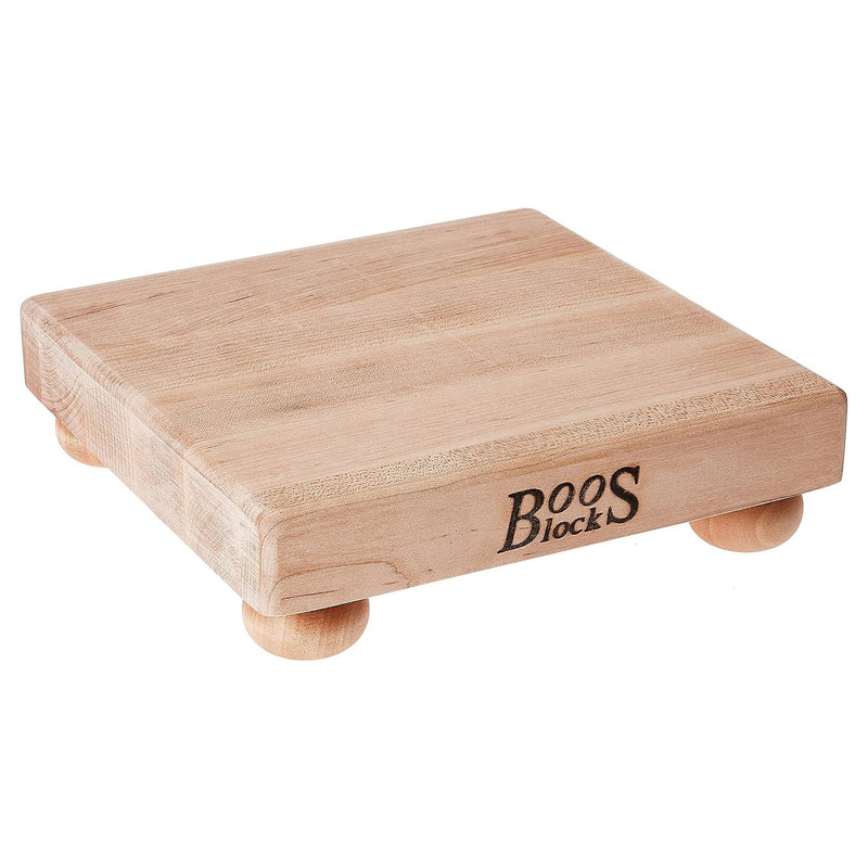 John Boos Small Maple Wood Edge Grain Cutting Board for Kitchen, 9" x 9" x 1.5"