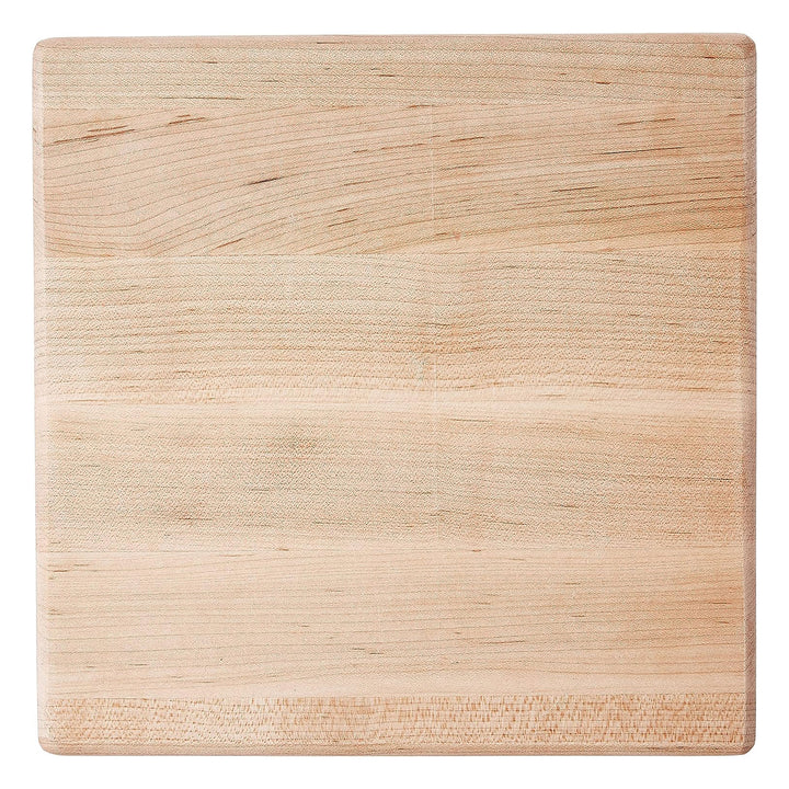 John Boos Small Maple Wood Edge Grain Cutting Board for Kitchen, 9" x 9" x 1.5"