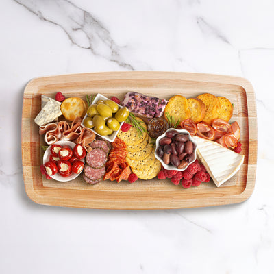 John Boos Large Maple Wood Edge Grain Kitchen Cutting Board, 18"x11"x1.5" (Used)