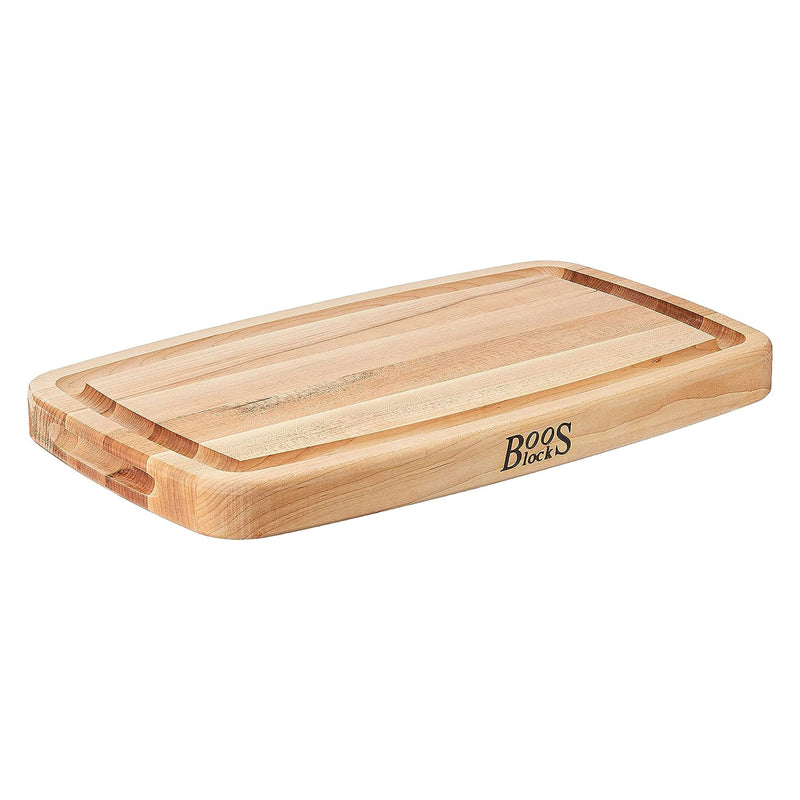 John Boos Lrg Maple Wood Edge Grain Kitchen Cutting Board,18"x11"x1.5"(Open Box)