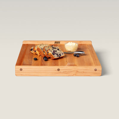John Boos Maple Wood Grain Reversible Cutting Board, 17.75x17.55x1.25"(Open Box)