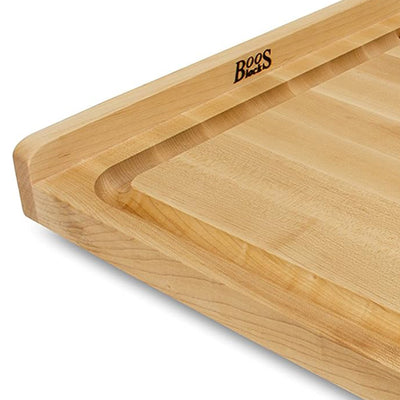 John Boos Maple Wood Grain Reversible Cutting Board, 17.75x17.55x1.25"(Open Box)