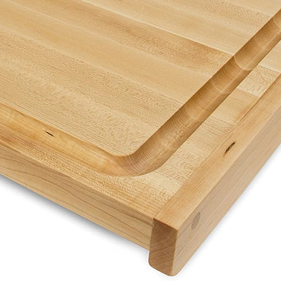 John Boos Countertop Reversible Wood Cutting Board with Juice Groove, Maple