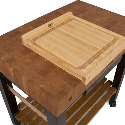 John Boos Countertop Reversible Wood Cutting Board with Juice Groove, Maple