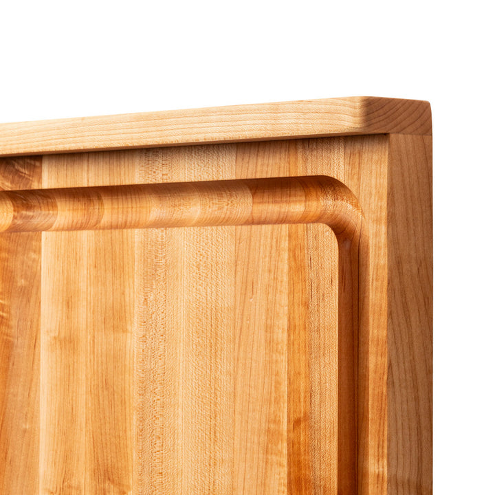 John Boos Countertop Reversible Wood Cutting Board with Juice Groove, Maple - VMInnovations