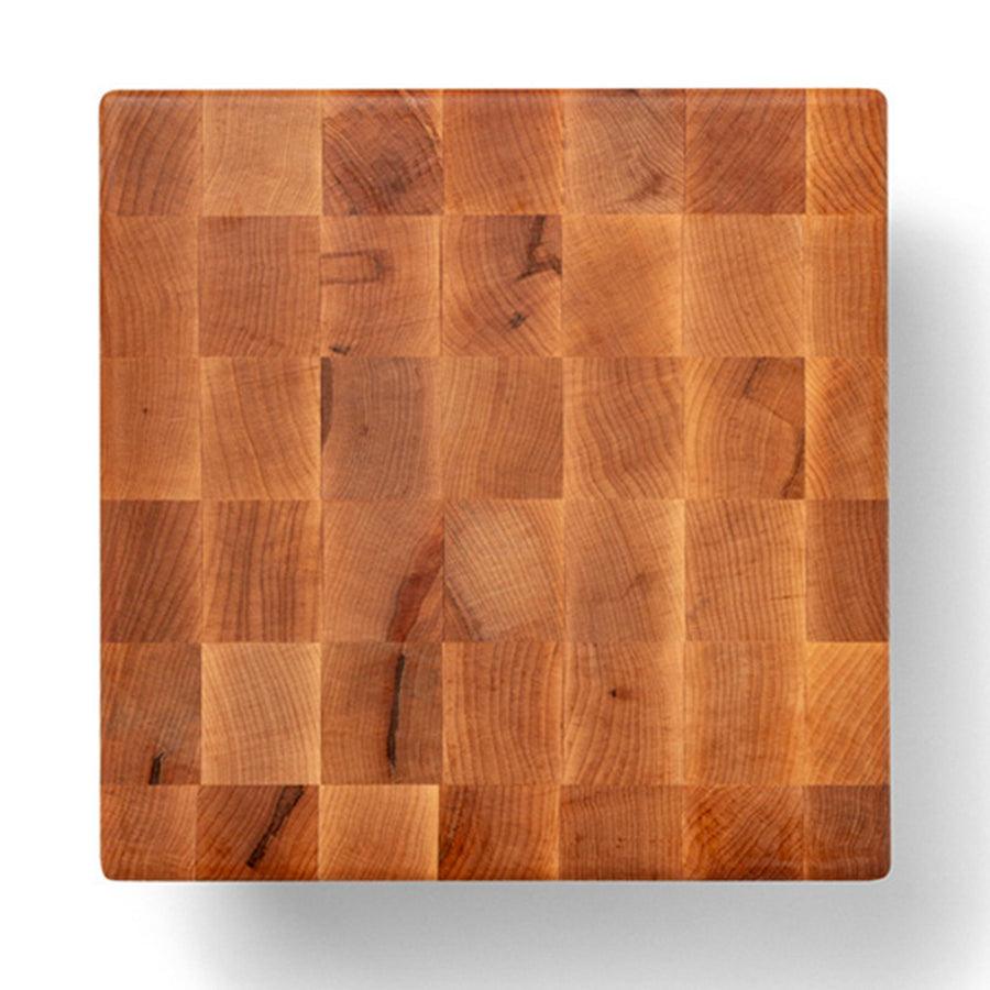 John Boos MC Series Square Wood Cutting Board with Feet, 12" x 12", Maple - VMInnovations