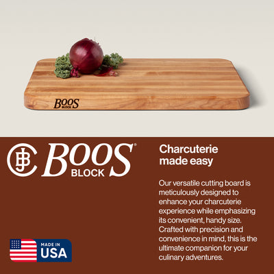 John Boos Chop N Slice Large Maple Edge Grain Cutting Board, 20"x14"x1.25"(Used)