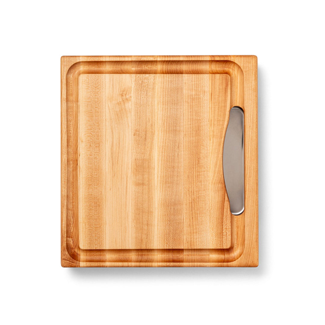 John Boos Reversible Wood Cutting Board with Juice Groove & Tray, Maple