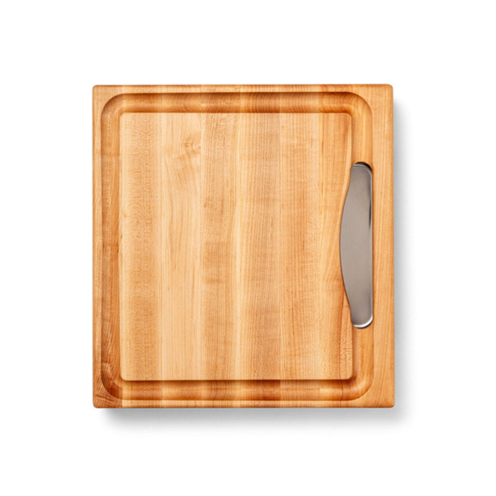 John Boos Reversible Wood Cutting Board with Juice Groove & Tray, Maple
