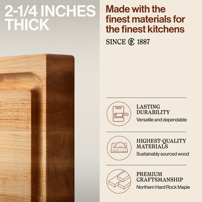 John Boos Prep Master Maple Wood Cutting Board w/Pan, 24"x18"x2.25"(Open Box) - VMInnovations