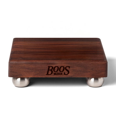 John Boos Walnut Wood Edge Grain Cutting Board for Kitchen, 9"x9"x1.5"(Open Box)