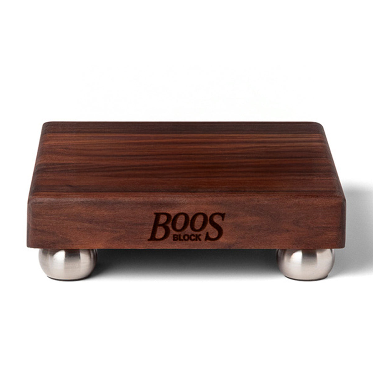 John Boos Walnut Wood Edge Grain Cutting Board for Kitchen, 9"x9"x1.5"(Open Box)