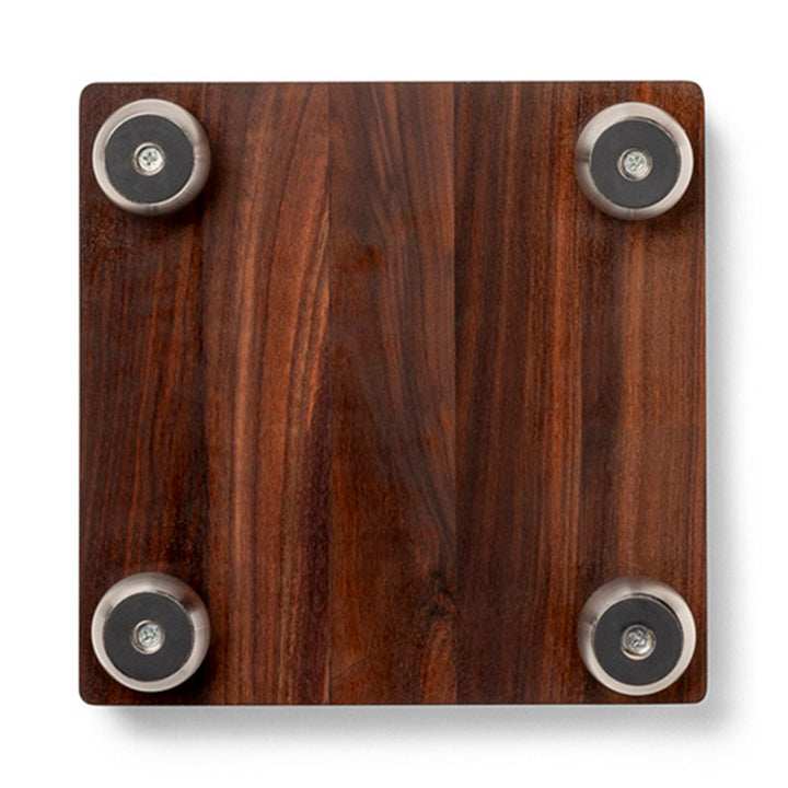 John Boos Small Walnut Wood Edge Grain Cutting Board for Kitchen, 9" x 9" x 1.5" - VMInnovations