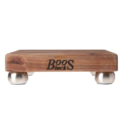 John Boos Small Walnut Wood Edge Grain Cutting Board for Kitchen, 9" x 9" x 1.5"