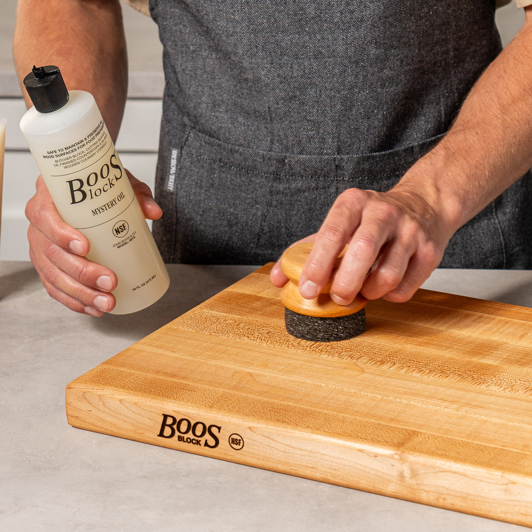 John Boos Mystery Oil, 16 Oz All Natural Moisture Care for Wood Cutting Boards