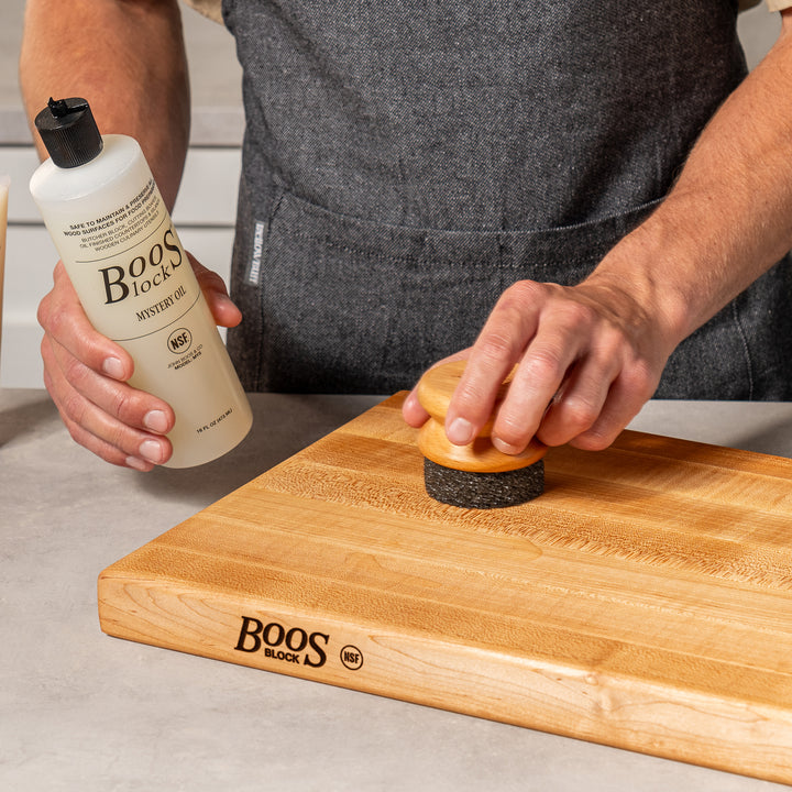 John Boos Mystery Oil, 16 Oz All Natural Moisture Care for Wood Cutting Boards