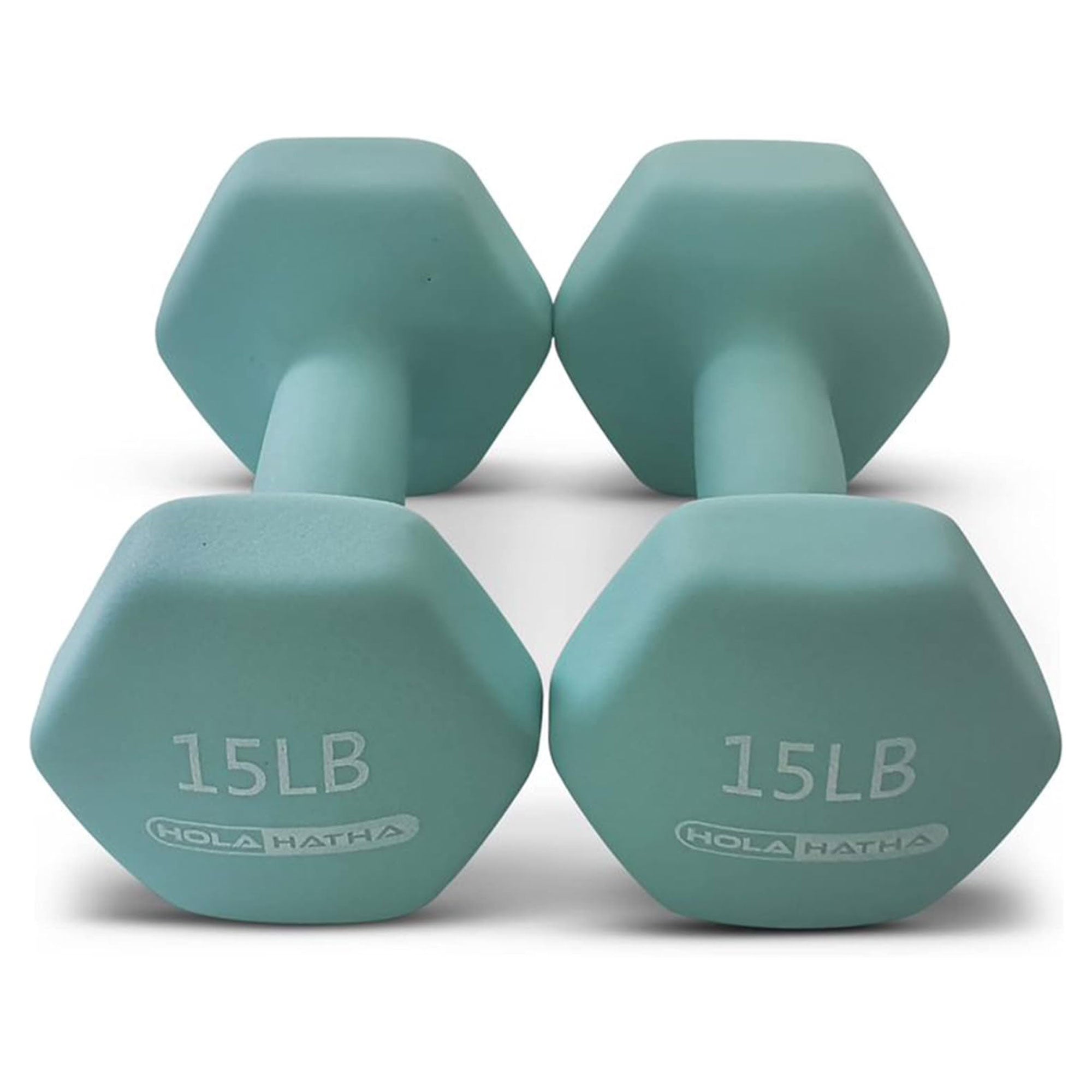 HolaHatha 3, 5, 8, 10 & 12 Pound Neoprene Dumbbell Weight Set with Storage Rack - VMInnovations