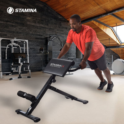 Stamina X Adjustable Ab Back Core Exercise Hyperextension Bench (For Parts)