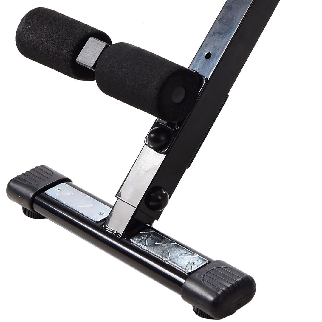 Stamina X Adjustable Ab Back Core Strength Hyperextension Bench (Open Box)