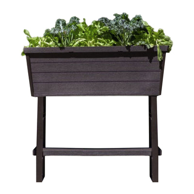 Polymer Products 14.5" L x 32.25" W x 31.12" H Raised Garden Bed,Brown(Open Box) - VMInnovations