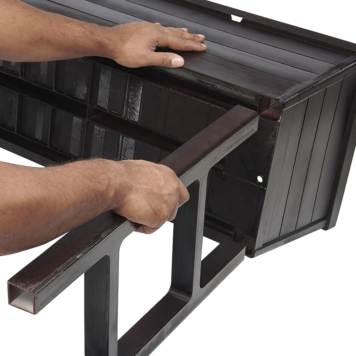 Polymer Outdoor Products 31.12"H Raised Garden Bed with Miracle-Gro Potting Mix