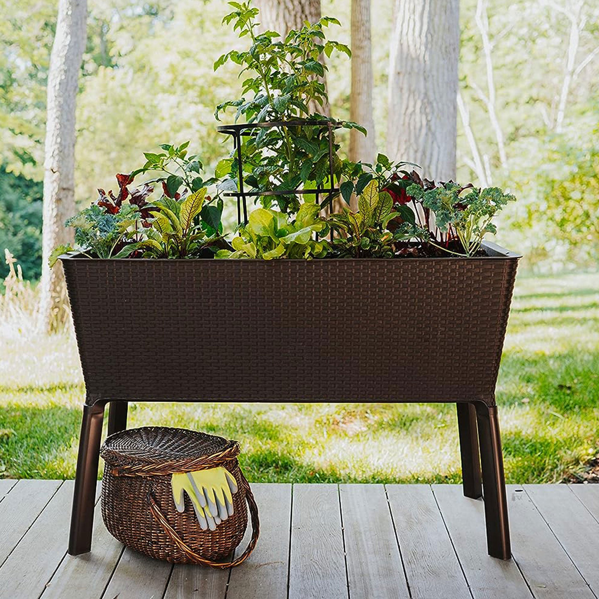 Polymer Products 19.5" L x 44.5" W x 29.75" H Raised Garden Bed, (For Parts) - VMInnovations