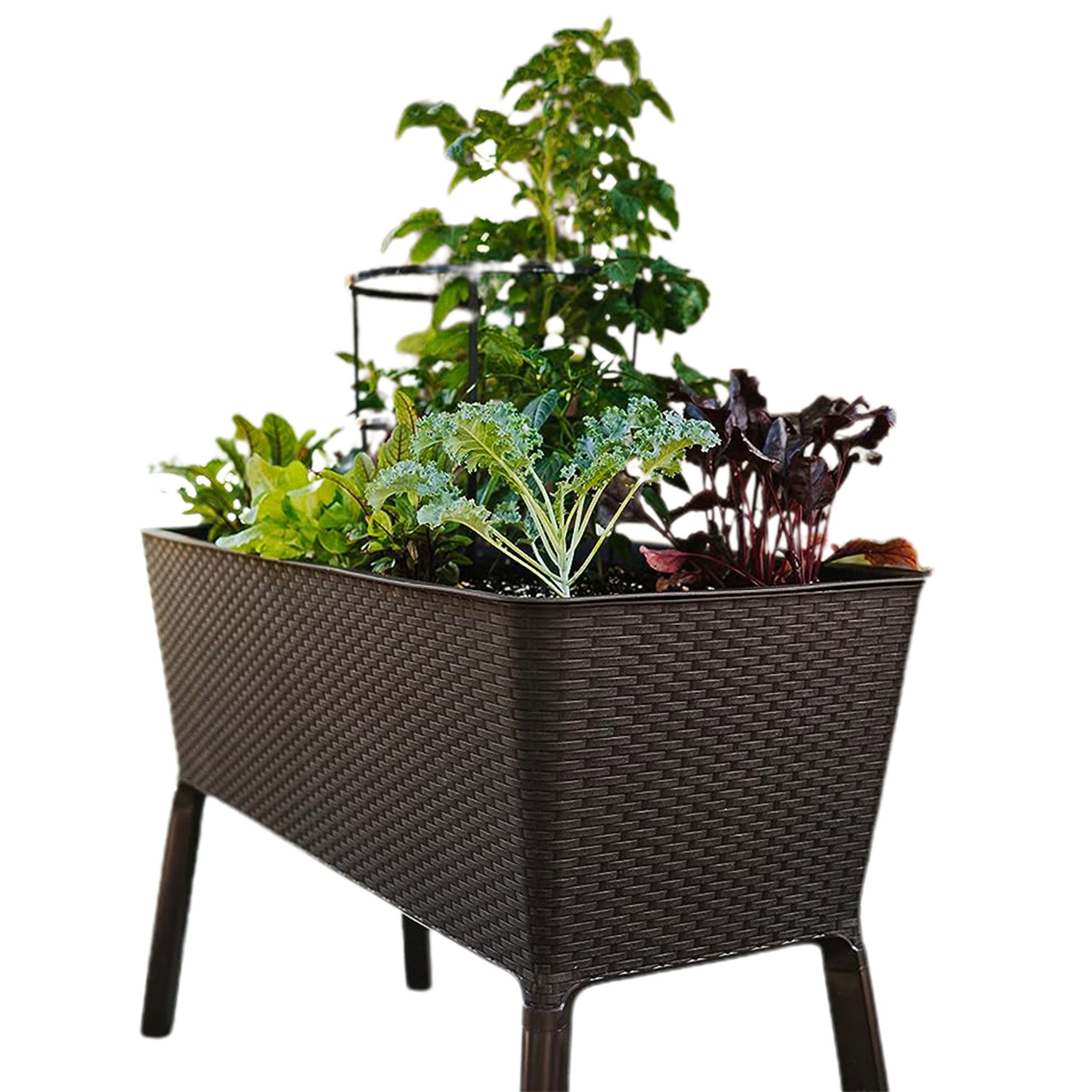 Polymer Products 19.5" L x 44.5" W x 29.75" H Raised Garden Bed, (For Parts) - VMInnovations