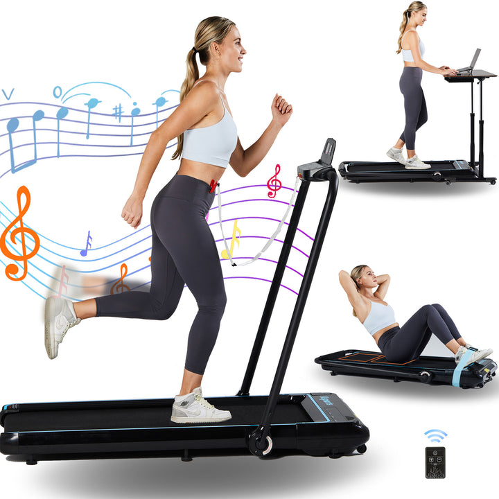 Ksports Handle Dual Display Walking Pad Motor, with Device Holder (Open Box)