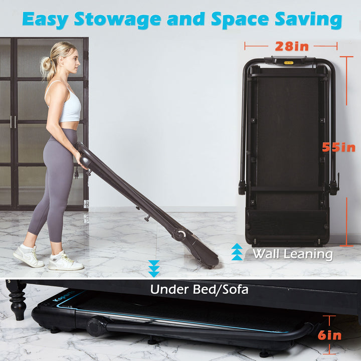 Ksports Handle Dual Display Walking Pad Motor, with Device Holder (Open Box)