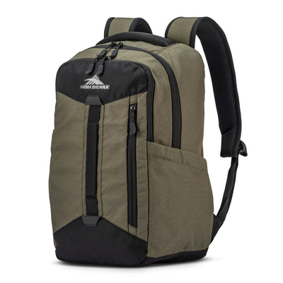 High Sierra Clubs Backpack w/Adjustable Straps, Olive Green (Open Box)