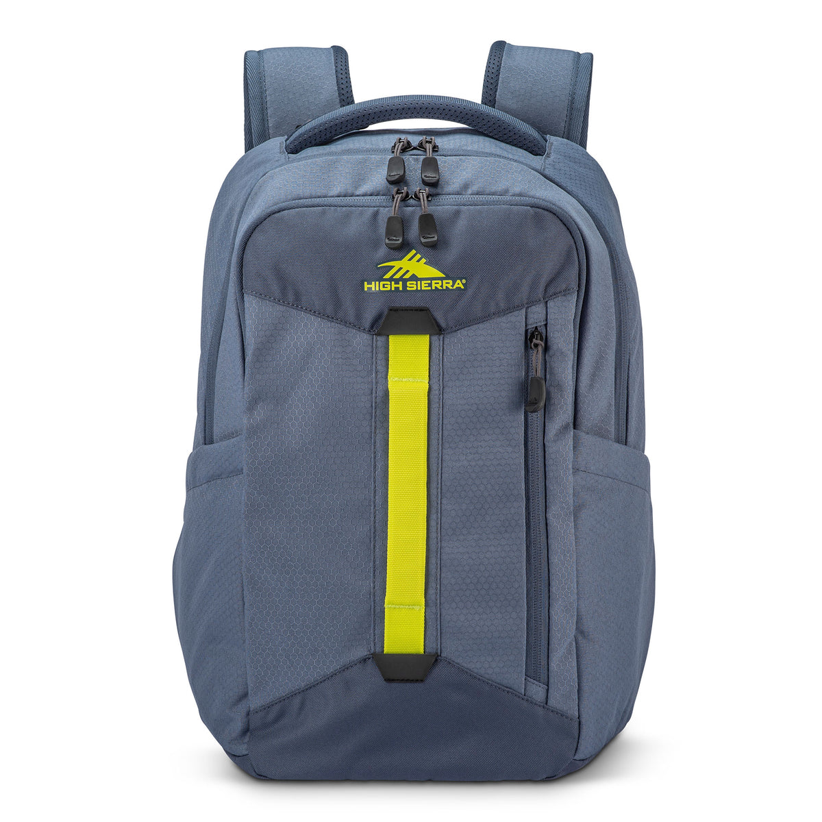 High Sierra Large Backpack with Device Sleeve and Adjustable Straps, Grey Blue