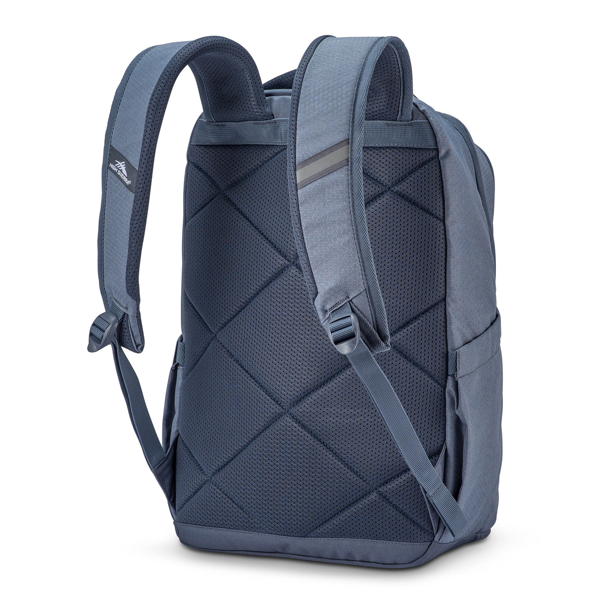 High Sierra Large Backpack with Device Sleeve and Adjustable Straps, Grey Blue