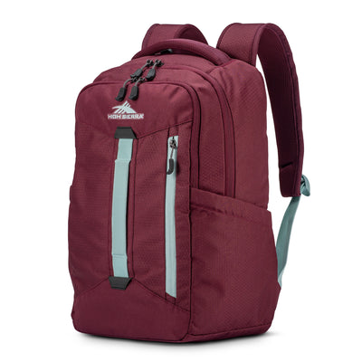 High Sierra Large Backpack w/ Device Sleeve & Adjustable Straps, Maroon (Used) - VMInnovations