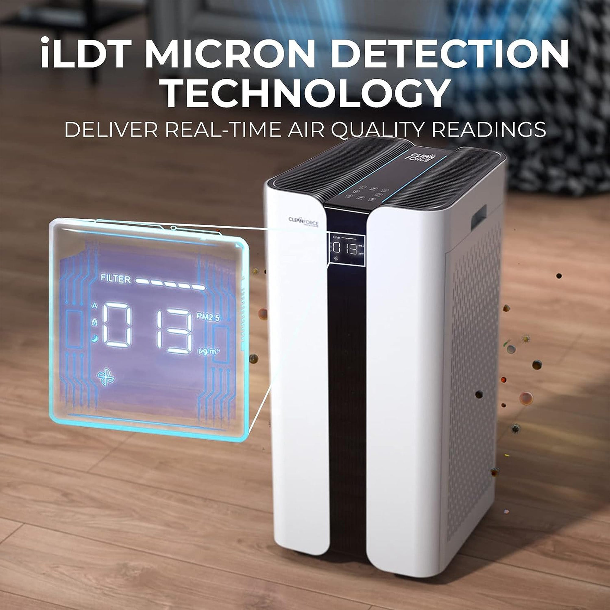 CleanForce Extra Large 4650 Sq Ft Home Air Purifier for Bedroom/Office (Used) - VMInnovations