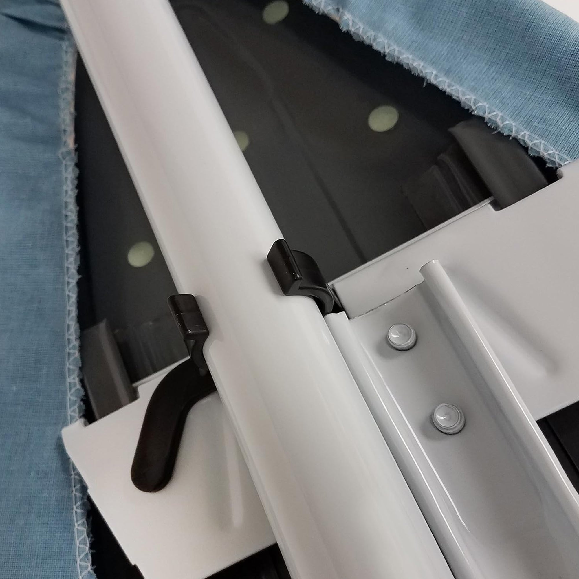 Homz Foldable Adjustable Ironing Board w/ Foam Pad & Cotton Cover, Blue (Used) - VMInnovations