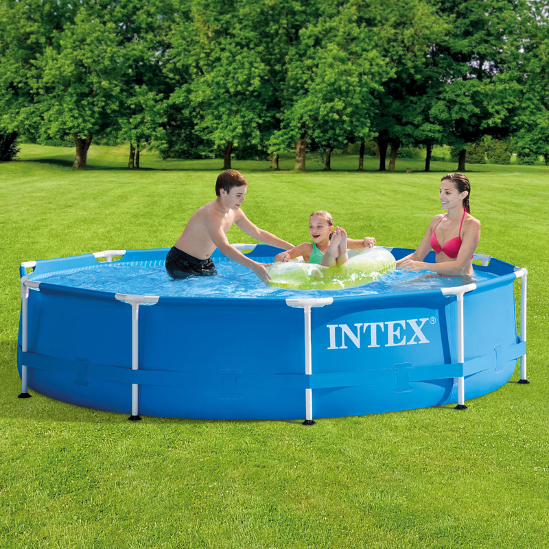 Intex Pool Kit w/ Intex 10 x 2.5-Ft Pool Set w/ Filter Pump w/  10-Ft Pool Cover