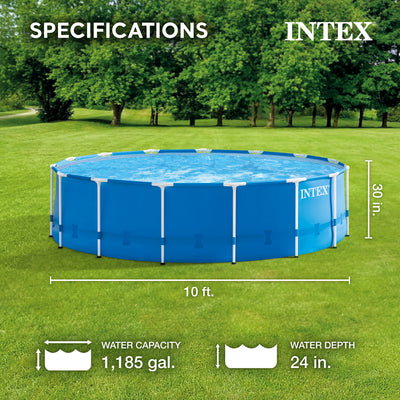 10) Intex 10' x 30" Metal Frame Pool Set w/ Filter Pump (Lot of 10) | (Open Box)