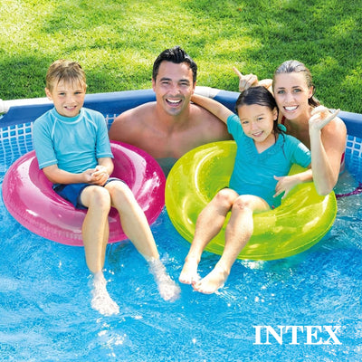 INTEX Metal Frame 10' x 30" Outdoor Swimming Pool with Filter Pump and Cover