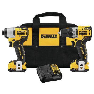 DeWalt 12V MAX Brushless Motor Drill & Impact Driver Combo Tool Set (Open Box)