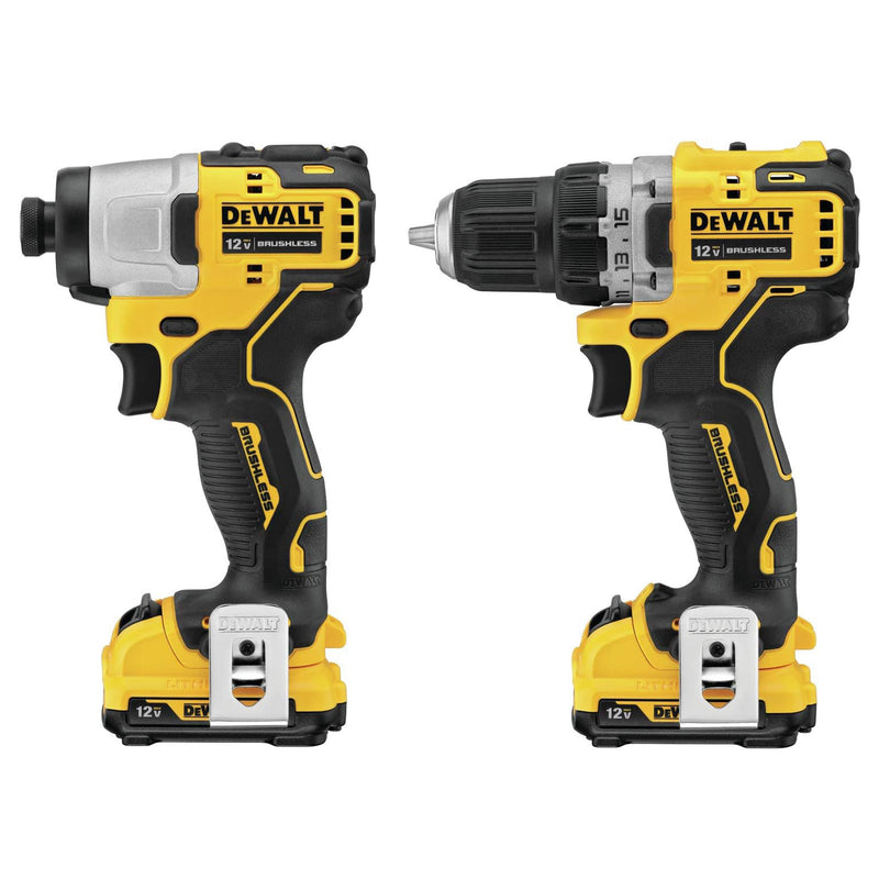 DeWalt 12V MAX Brushless Motor Drill & Impact Driver Combo Tool Set (Open Box)