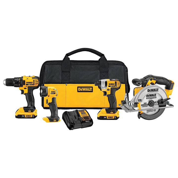 DeWalt 20V MAX Motor Drill/Driver, Impact Driver, Saw Hand Tool Set (Open Box)