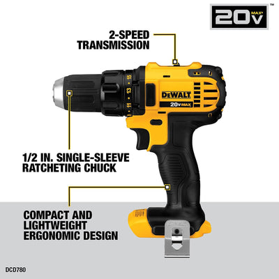 DeWalt 20V MAX Brushless Motor Drill/Driver, Impact Driver, Saw Hand Tool Set