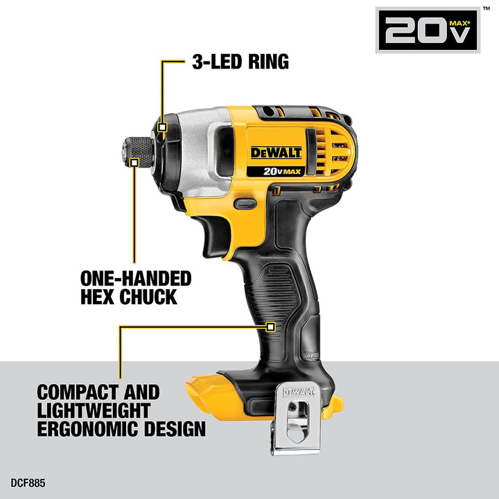 DeWalt 20V MAX Motor Drill/Driver, Impact Driver, Saw Hand Tool Set (Open Box)