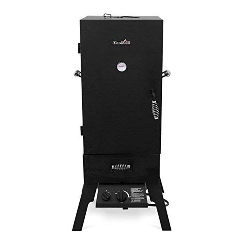 Char-Broil Vertical 45 Inch Liquid Propane Outdoor Steel Grill Gas Smoker, Black