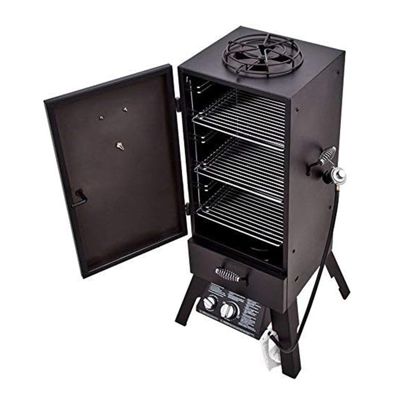 Char-Broil Vertical 45 Inch Liquid Propane Steel Grill Gas Smoker, Blk(Open Box)