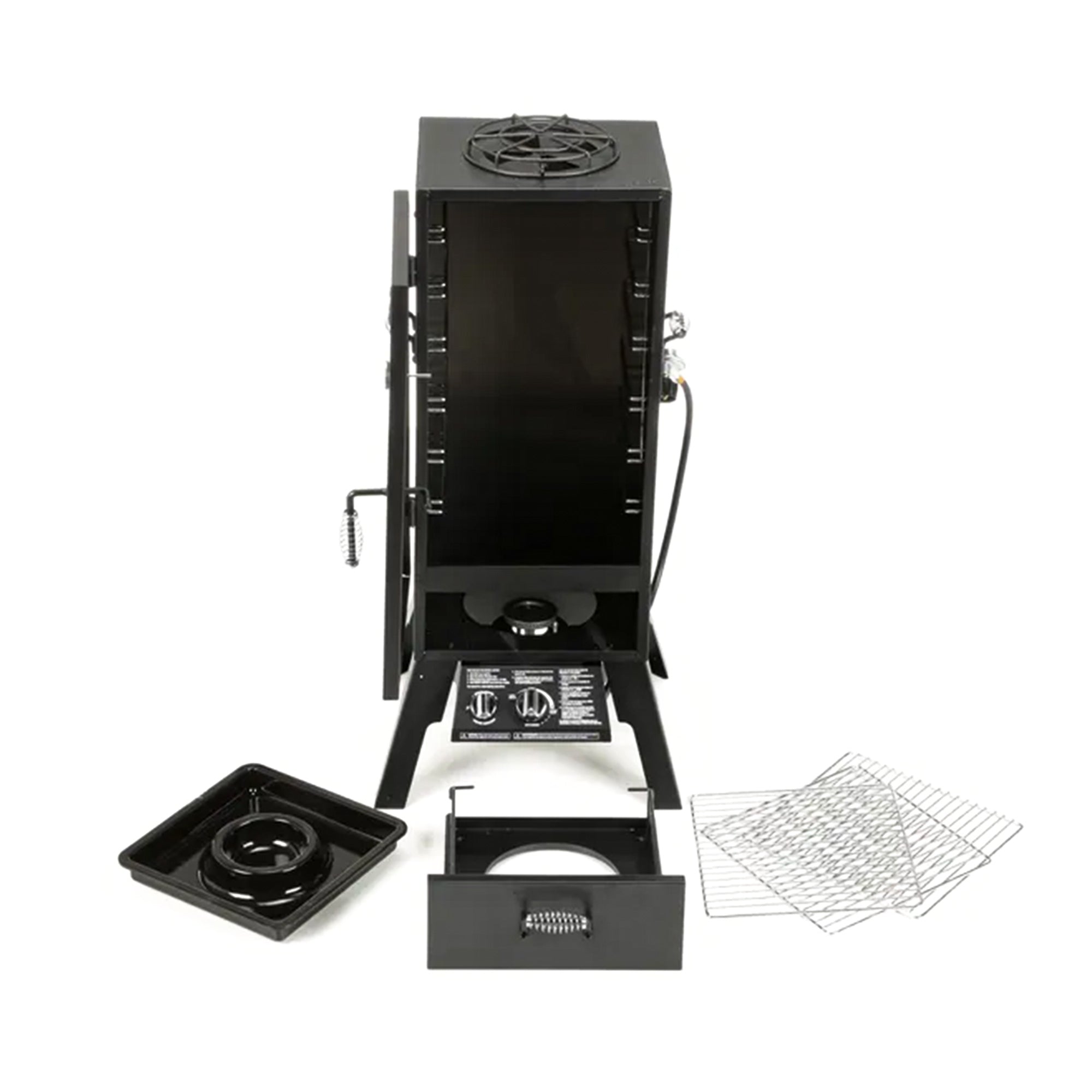 Char-Broil Vertical 45" Liquid Propane Steel Grill Gas Smoker, Black (Used) - VMInnovations
