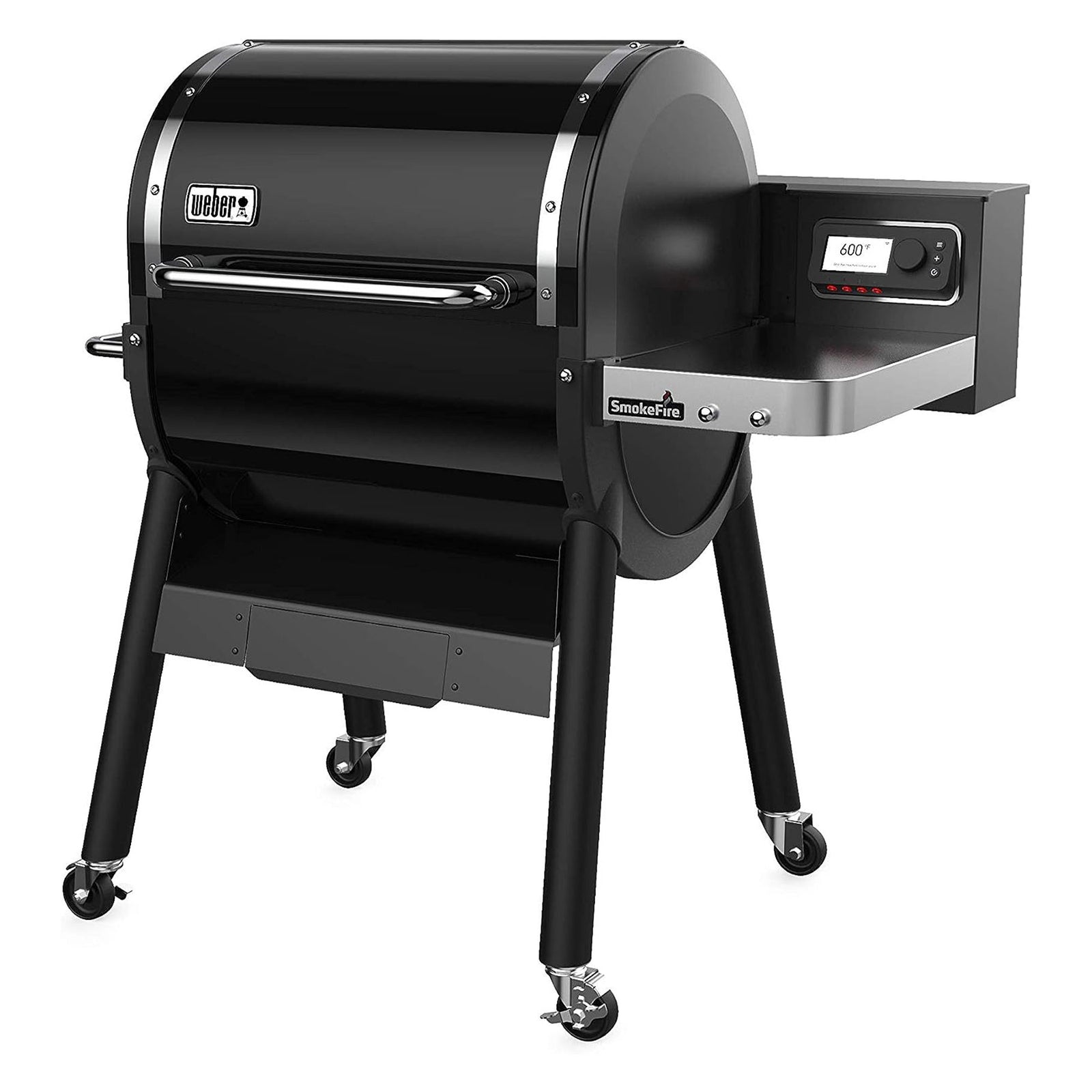 Weber SmokeFire II EX4 24" Stainless Steel Wood Fire Pellet Smart Grill, Black - VMInnovations