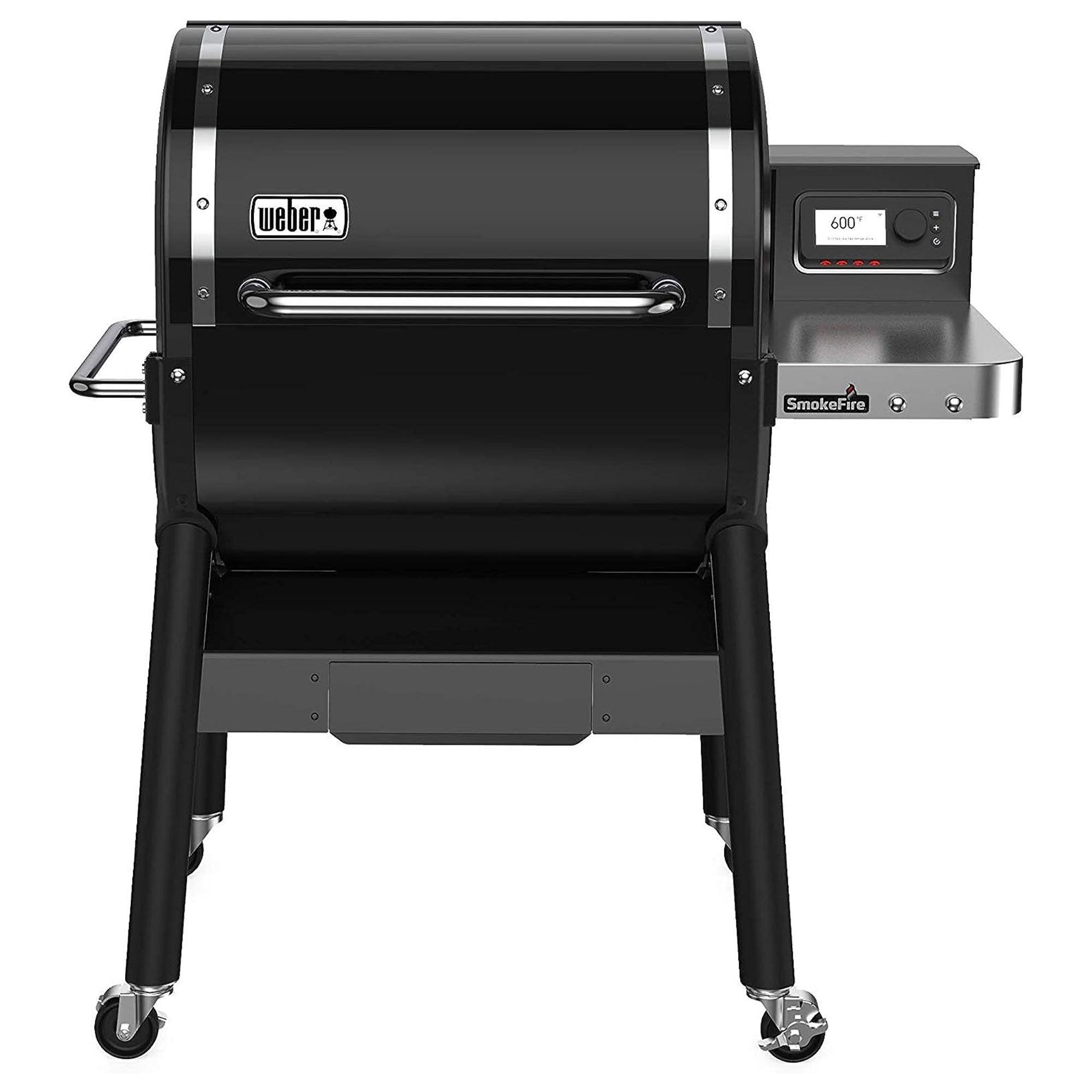 Weber SmokeFire II EX4 24" Stainless Steel Wood Fire Pellet Smart Grill, Black - VMInnovations